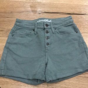 Universal Thread Army Green High Rise MIDI Shorts